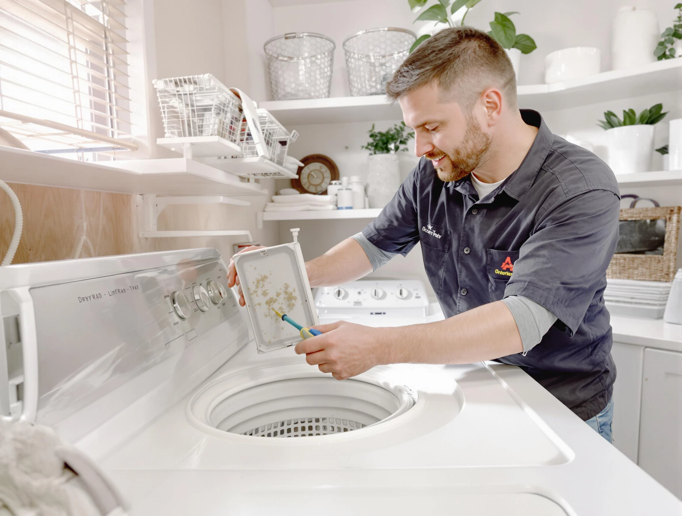 Cleaning Dryer Lint Trap in Aliquippa