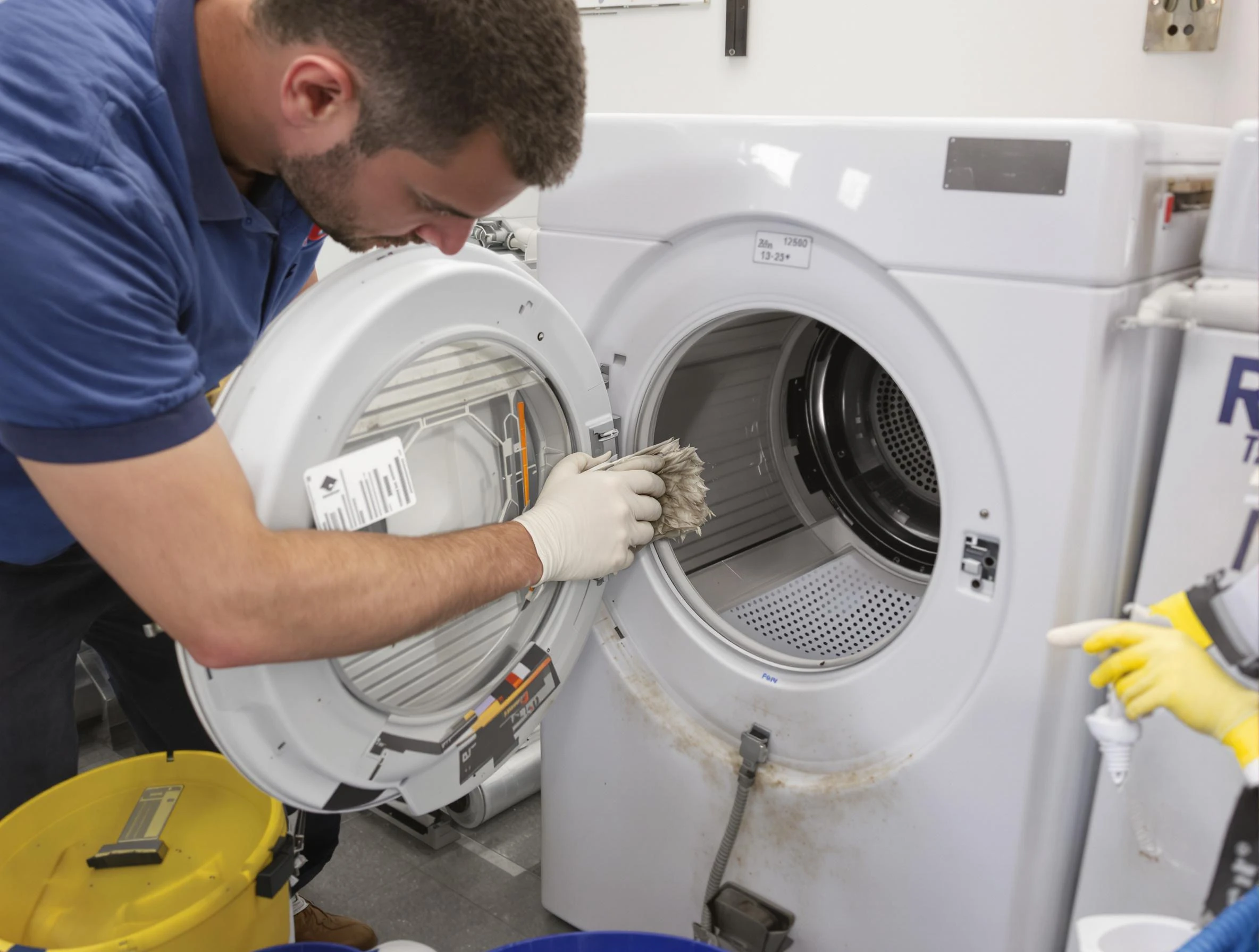 Aliquippa Dryer Vent Cleaning specialist performing detailed lint trap cleaning service in Aliquippa